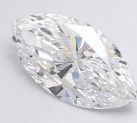 Marquise Cut Diamond 3.00ct F Color, VS1 Clarity,EX EX IGI Certificate