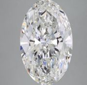 Oval Cut 15.00 Carat Diamond F Colour, VS2 Clarity, EX EX, IGI Certificate