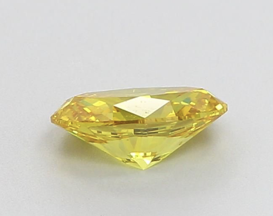 Oval Cut ( Natural ) Diamond 1.01 Carat Fancy Yellow Colour SI1 Clarity - GIA Certificate - Image 3 of 6