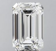 Emerald Cut Diamond 10.00 Carat F Color VS2 Clarity - IGI Certificate