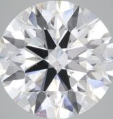 Round Brilliant Cut Diamond 15.00 Carat F Colour VS2 Clarity ID EX EX - IGI Certificate
