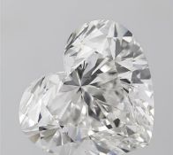 Heart Cut Diamond 8.00 Carat F Color VS2 Clarity EX EX IGI Certificate