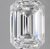 Emerald Cut Diamond 10.00 Carat F Colour VS2 Clarity - IGI Certificate