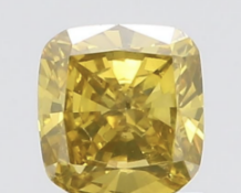 Cushion Brilliant 1.02 Carat Fancy Yellow Colour VS2 Clarity - EDR Certificate