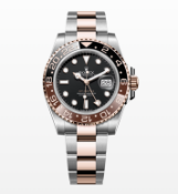 Rolex GMT Master II Oyster Perpetual OysterSteel & Everose Gold Black Dial '2019 Year' - (Verified)