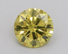 Round Brilliant Cut ( Natural ) Diamond 1.00 Carat Fancy Yellow SI1 Clarity - GIA Certificate