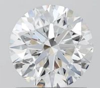 Round Brilliant Cut Diamond 10.00 Carat, F Colour, SI1 Clarity ID EX EX IGI Certificate