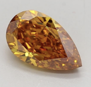 Pear Cut ( Natural ) Diamond 2.14 Carat Fancy Orange Colour VS1 Clarity - GIA Certificate