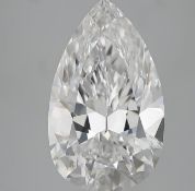 Pear Cut Diamond 10.00 Carat F Color VS2 Clarity EX EX IGI Certificate