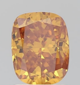 Oval Cut ( Natural ) Diamond 1.50 Carat Fancy Orange Colour SI1 Clarity - GIA Certificate
