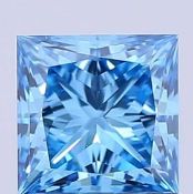 Princess Cut Diamond 1.00 Carat Fancy Blue VS1 Clarity EX, EX - IGI Certificate