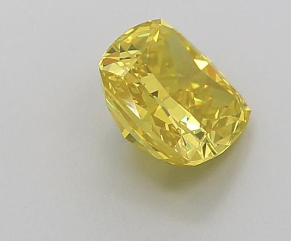 Cushion Brilliant 1.50 Carat Fancy Yellow Colour VVS2 Clarity - GIA Certificate - Image 3 of 6