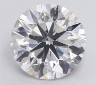 Round Brilliant Cut Diamond 10.00 Carat F Colour VS2 Clarity ID EX EX - IGI Certficate