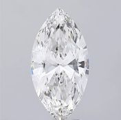 Marquise Cut Diamond 4.00 Carat F Colour VS1 Clarity IGI Cert EX EX