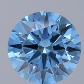 Round Brilliant Cut Diamond 1.00 Carat Fancy Vivid Blue Colour VS2 Clarity IGI Cert EX EX
