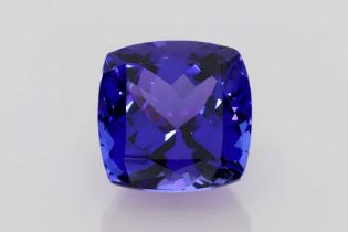 Tanzanite Blue Cushion Shape 7.59 Carats Slightly Included ( Tanzania Origin ) ( Natural )
