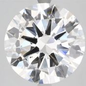 Round Cut Diamond 6.00 Carat F Colour VS2 Clarity IGI Cert EX EX