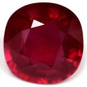 Ruby Red Cushion Shape 9.02 Carat EyeClean ( Africa Origin ) ( Natural )
