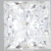 Princess Cut Diamond 6.00 Carat F Colour VS2 Clarity IGI Cert EX EX