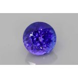Tanzanite Blue Round Slightly Included 5.72 Carat ( Tanzanite Origin ) ( Natural )