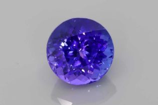 Tanzanite Blue Round Slightly Included 5.72 Carat ( Tanzanite Origin ) ( Natural )