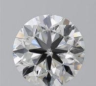 Round Brilliant Cut Natural 5.01 Carat Diamond F Colour VS1 Clarity VG EX VG - GIA Certificate