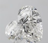 Heart cut 8.00 Carat Diamond F Colour VS1 Clarity EX EX - IGI