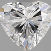 Heart Cut Diamond 1.02 Carat E Colour E Clarity IGI Cert EX EX