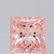 Princess Cut Diamond 2.00 Carat Fancy Vivid Pink VS1 Clarity EX EX IGI Certificate