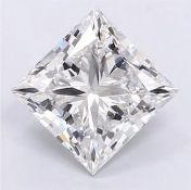 Princess Cut Diamond 4.00 Carat E Colour VS2 Clarity IGI Cert EX EX