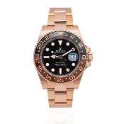 Rolex GMT Master II Oyster Perpetual Everose Gold Black Dial '2022 Year' - Box & Card - (Verfied)
