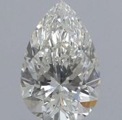 Pear Cut Natural Diamond 1.00 Carat F Colour VS2 Clarity EX VG - GIA Certificate