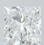 Princess Cut Diamond 5.00 Carat F Colour VS2 Clarity IGI Cert EX EX