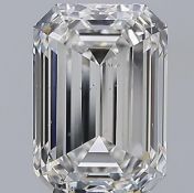 Emerald cut Diamond 2.00 Carat F Color, VS2 Clarity, EX EX IGI Certificate