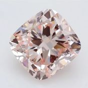 Cushion Brilliant Cut Diamond 4.02 Carat Fancy Pink Colour VS1 Clarity IGI Cert EX EX