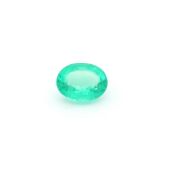 Emerald Green Round Oval Shape 1.31 Carat EyeClean ( Zambia Origin ) ( Natural )