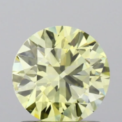Round Brilliant Cut Diamond 1.03ct Fancy Intense Yellow Colour VS1 Clarity IGI Cert