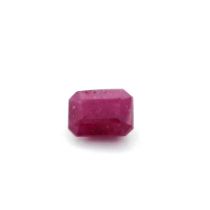 Ruby Red Emerald Shape 2.76 Carat Slightly included ( Origin Africa ) ( Natural )