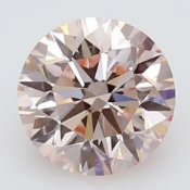 Round Brilliant Cut Diamond 1.03 Carat Fancy Pink Colour VS1 Clarity IGI Cert EX EX