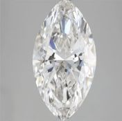 Marquise Cut Diamond 4.01 Carat F Colour VS2 Clarity IGI Cert EX EX