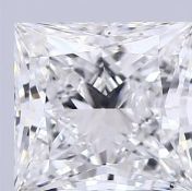 Princess Cut Diamond 2.10 Carat F Colour VS1 Clarity IGI Cert EX EX
