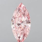 Marquise Cut Diamond 3.00 Carat Fancy Vivid Pink VS1 Clarity IGI Cert EX EX
