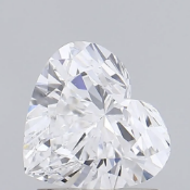 Heart Cut Diamond 1.01 Carat E Colour VS2 Clarity IGI Cert EX EX