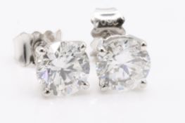 EARRINGS NATURAL 1.50CT ROUND H-I I1-I2 F257782