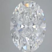 Oval Cut Diamond 6.01 Carat F Colour VS1 Clarity IGI Cert EX EX
