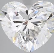 Heart cut 3.00 Carat Diamond , F Colour, VS2 Clarity, EX EX IGI Certificate