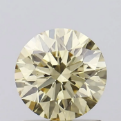 Round Brilliant Cut Diamond 1.03ct Fancy Intense Yellow Colour VS2 Clarity IGI Cert