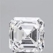 Assher Brilliant Cut Diamond 4.01 Carat F Colour VS1 Clarity IGI Cert EX EX