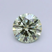 Round Brilliant Cut Diamond 1.03ct Fancy Intense Green Colour VS2 Clarity EX EX IGI Cert