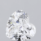 Heart Cut Diamond 2.20 Carat E Colour VS1 Clarity IGI Cert EX EX